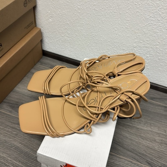 Calvin Klein Womens Calista Lace-Up Strappy Heels - Picture 6 of 6